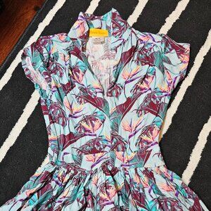 Bernie Dexter Bird of Paradise Print Dress